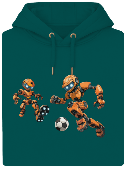 AI futbal unisex mikina premium Emerald Green