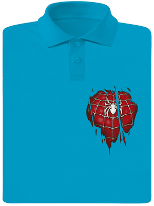 Spider Inside pánska polokošeľa Blue Atol