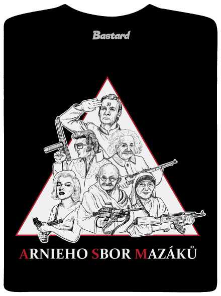 Arnieho sbor mazáků pánske dlhý rukáv Black