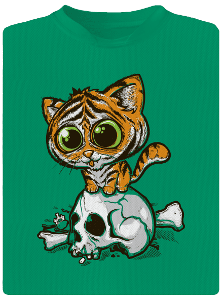 Tigrík detské športové tričko Kelly Green Mal