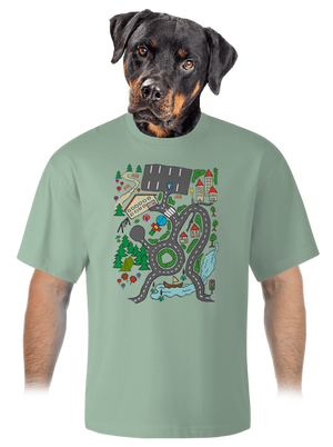 unisex tričko oversized