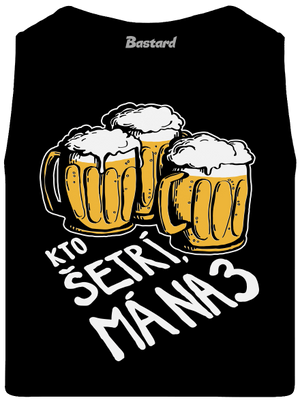 Kto šetrí, má na tri pánske tielko Black