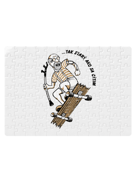 Starý, ako sa cítim puzzle White