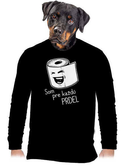 Prdel pánske dlhý rukáv Black