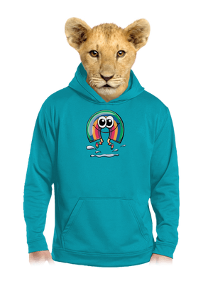 Bude dúha detská mikina klokanka Hawaiian Blue