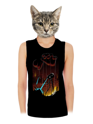 In Gods Hands dámske tielko voľné Black