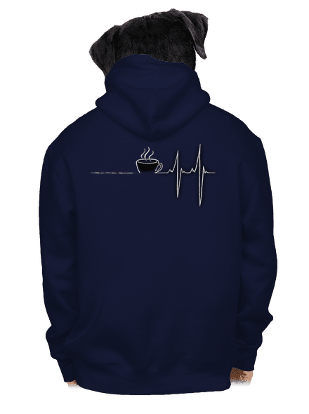 Coffee help pánska mikina na zips Navy