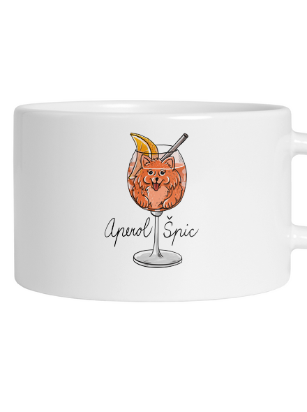 Aperol Špic hrnček makronka White