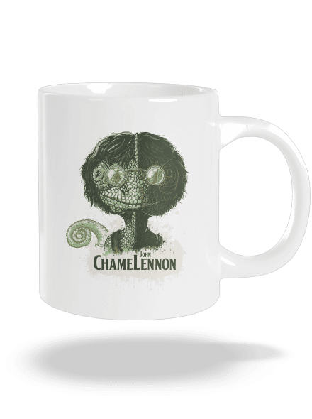 ChameLennon veľký hrnček White
