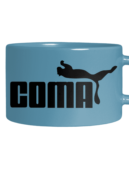 Coma hrnček makronka Blue Macaron