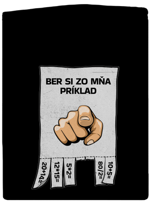 Ber si zo mňa príklad pánska mikina na zips Black