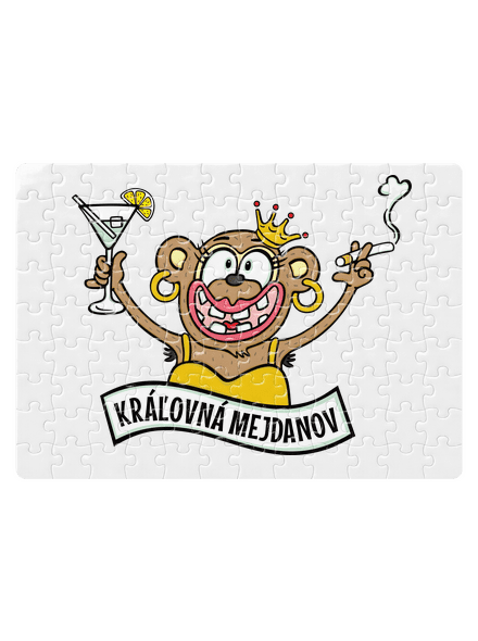 Kráľovná mejdanov puzzle White