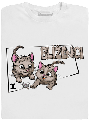 Mačací horoskop: Blíženci detské tričko White