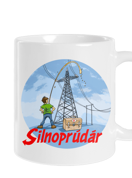 Silnoprúdár klasický hrnček White