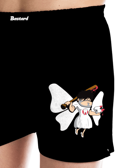 Zúbková víla pánske trenky Black