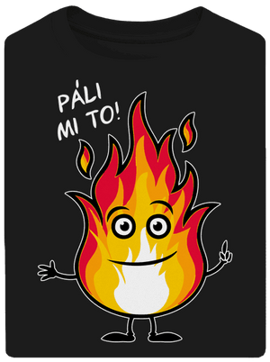 Páli mi to unisex tričko oversized Black