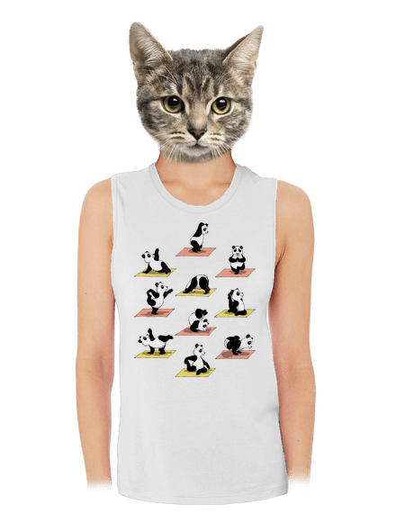 Pandia jóga dámske tielko voľné White