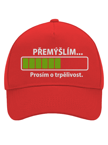 Premýšľam šiltovka baseballka Classic Red