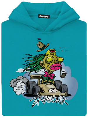 Závodník detská mikina klokanka Hawaiian Blue