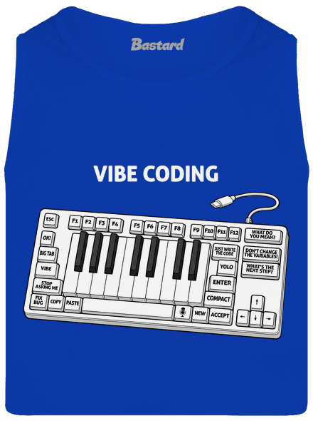 Vibe coding pánske tielko Royal Blue