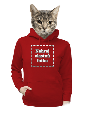 Vlastná potlač dámska mikina klokanka Red Mal