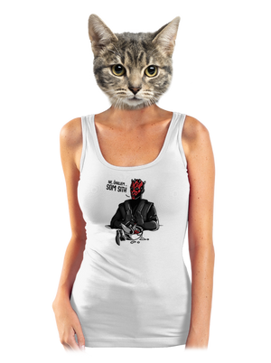 Som sith dámske tielko klasické White