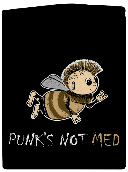 Punks Not Med dámska mikina na zips Black