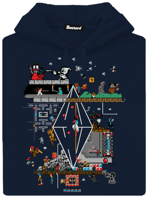 Zahráme si pánska mikina klokanka Navy