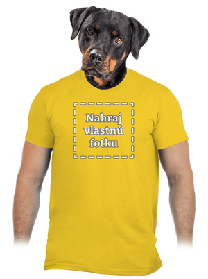 Vlastná potlač pánske tričko Gold