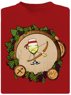 Vínny horoskop: Strelec pánske športové tričko Red Mal