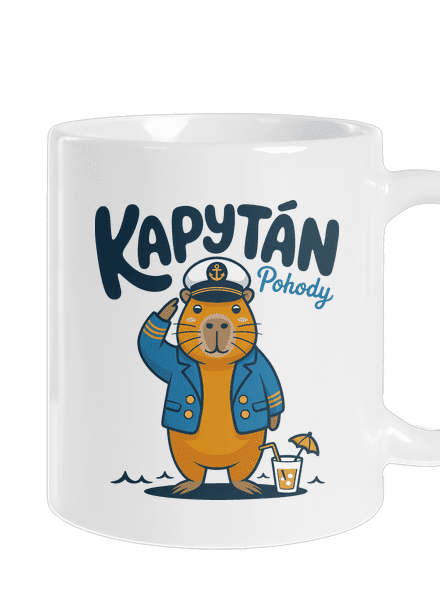 Kapytán pohody klasický hrnček White