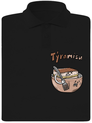 Týramisu pánska polokošeľa Black