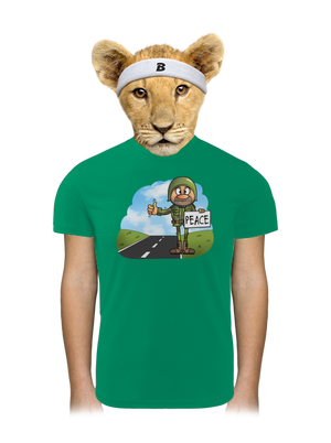 Peace detské športové tričko Kelly Green Mal