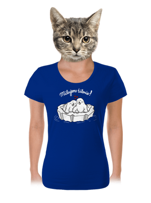 Milujem túlenie dámske tričko Royal Blue Mal