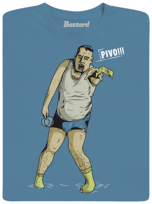 Beer zombie pánske tričko Stone Blue