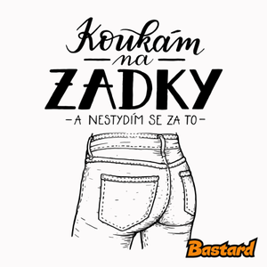 B12: Koukám na zadky černý potisk