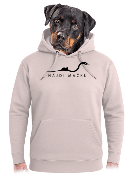 Nájdi mačku unisex mikina premium Rose Chalk