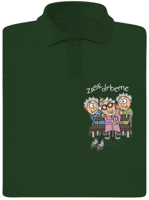 Zase drbeme pánska polokošeľa Bottle Green Mal