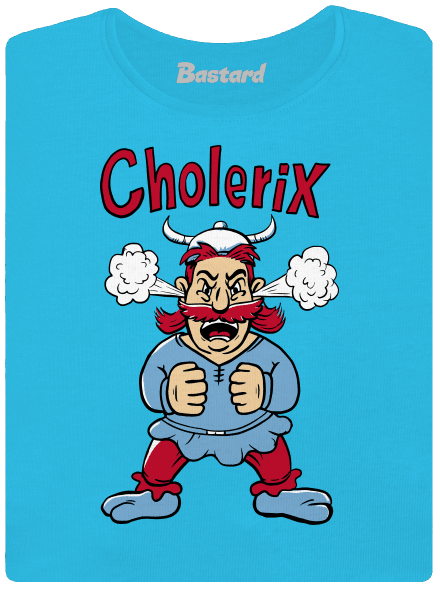 Cholerix dámske tričko s lemom Blue Atol