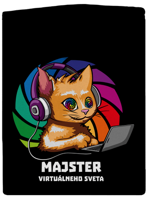 Majster virtuálneho sveta dámska mikina na zips Black