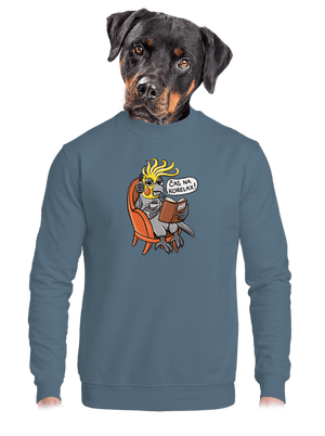 Korelax unisex mikina bez kapucne Nordic Blue