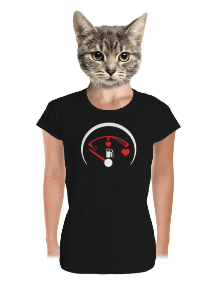 Plnú prosím dámske tričko prémium Black