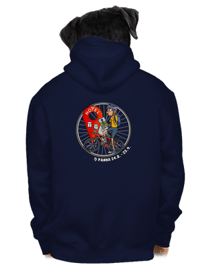 Cyklistický horoskop: Panna pánska mikina na zips Navy