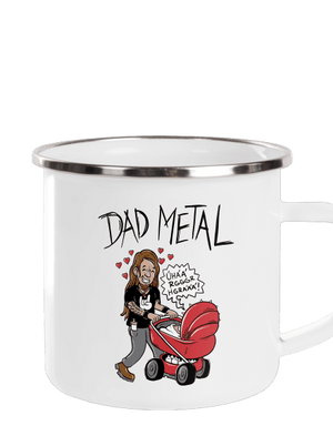 Dad metal plecháčik White