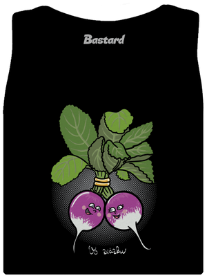 Reďkovky vo zväzku dámske tielko klasické Black