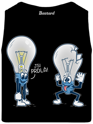 Prdlá pánske tielko Black