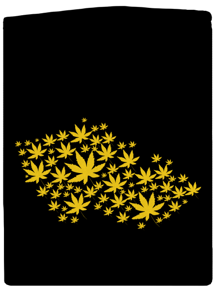 Ganja Country dámska mikina na zips Black