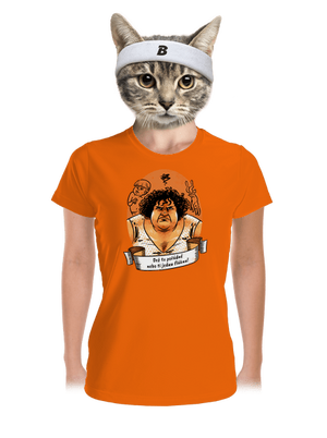 B14: Slunce seno jahody dámske športové tričko Neon Orange