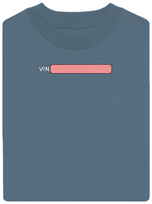 Osobný VIN kód unisex mikina bez kapucne Nordic Blue