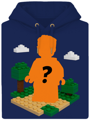 Lego z vlastnej fotky unisex mikina premium Navy